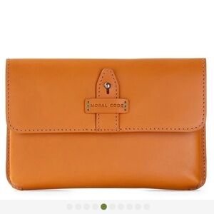 Moral Code Sadie Clutch Cognac NWT